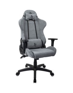Кресло игровое Torretta Soft Fabric на колесиках ткань серый Arozzi