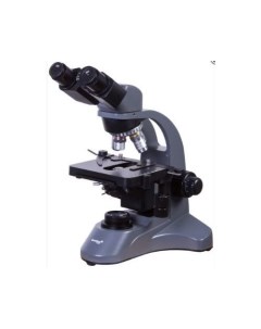 Микроскоп 720B световой оптический биологический 40 2000x на 4 объектива серый черный Levenhuk