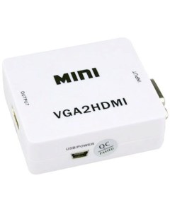 Переходник аудио видео 5 982 HDMI f VGA f Jack 3 5 f белый Premier