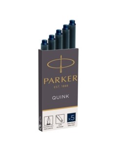 Картридж Quink Z11 CW1950385 черный синие чернила для ручек перьевых 5шт Parker