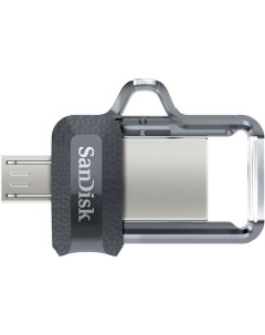 Флешка USB Ultra Dual drive 128ГБ USB3 0 черный Sandisk