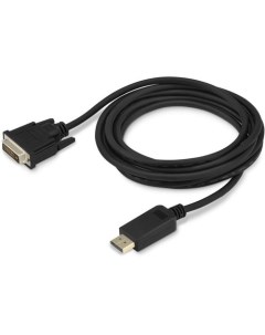 Кабель аудио видео 1 1v DisplayPort m DVI D Dual Link m 3м GOLD черный Buro