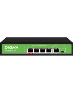 Коммутатор DSP204G 1G T80 неуправляемый Digma