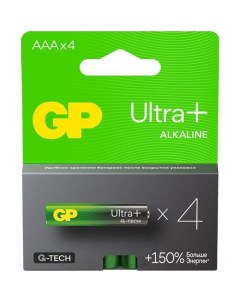 AAA Батарейка Ultra Plus Alkaline 24AUPA21 2CRSB4 4 шт Gp