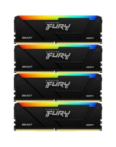 Оперативная память Fury Beast KF436C17BB2AK4 32 DDR4 4x 8ГБ 3600МГц DIMM Ret Kingston