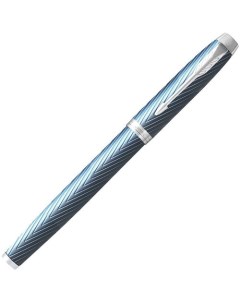 Ручка роллер IM Premium T318 CW2143648 Blue Grey CT F чернила черн подар кор Parker