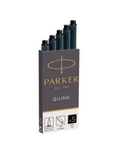 Картридж Quink Z11 CW1950382 черные чернила для ручек перьевых 5шт Parker