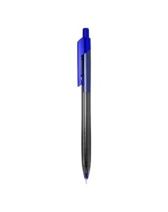 Ручка шариков Arrow EQ01330 авт корп прозрачный синий d 0 7мм чернила син 12 шт кор Deli