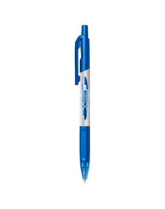 Ручка шариков X tream EQ11 BL авт корп синий мет синий d 0 7мм чернила син резин манжета 12 шт кор Deli