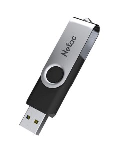 Флешка USB U505 64ГБ USB2 0 черный и серебристый Netac