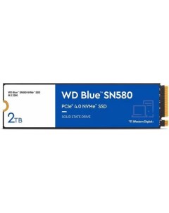 SSD накопитель Blue SN580 S200T3B0E 2ТБ M 2 2280 PCIe 4 0 x4 NVMe M 2 Wd