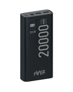Внешний аккумулятор Power Bank EP 20000 20000мAч черный Hiper