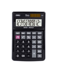 Калькулятор EM04031 12 разрядный черный Deli