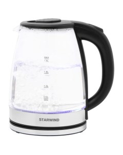 Чайник электрический SKG2050 1800Вт черный и серебристый Starwind
