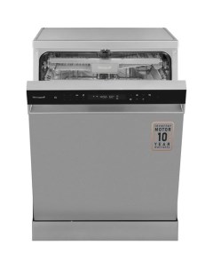 Посудомоечная машина DW 6138 Inverter Touch Inox полноразмерная напольная 59 8см загрузка 14 комплек Weissgauff