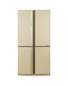 Холодильник трехкамерный SJ EX98FBE Side by Side French Door бежевый Sharp