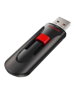 Флешка USB Cruzer Glide 64ГБ USB2 0 черный и красный Sandisk