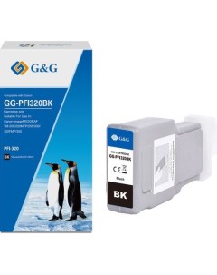 Картридж GG PFI320BK PFI 320BK черный GG PFI320BK G&g