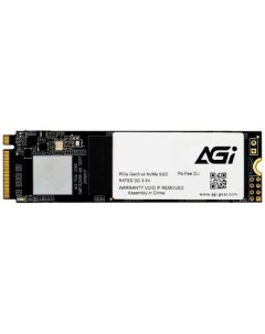 SSD накопитель AI298 2T0GIMAI298 2ТБ M 2 2280 PCIe 3 0 x4 NVMe M 2 Agi