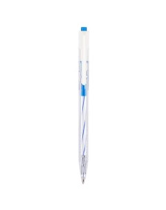 Ручка шариков Arrow EQ24 BL авт корп прозрачный белый d 0 7мм чернила син 12 шт кор Deli