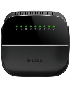Wi Fi роутер DSL 2740U R1A ADSL2 черный D-link