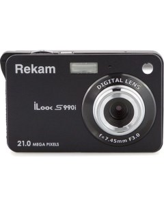 Цифровой компактный фотоаппарат iLook S990i черный Rekam