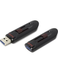 Флешка USB Cruzer Glide 128ГБ USB3 0 черный и красный Sandisk