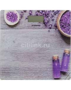 Напольные весы SSP6031 до 180кг цвет рисунок фиолетовый Starwind
