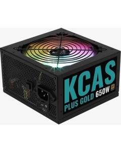 Блок питания KCAS PLUS GOLD 650W ARGB 650Вт 120мм черный retail Aerocool