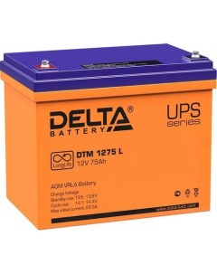 Аккумуляторная батарея для ИБП DTM 1275 L 12В 75Ач Дельта