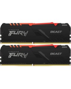 Оперативная память Fury Beast KF432C16BB2AK2 16 DDR4 2x 8ГБ 3200МГц DIMM Ret Kingston