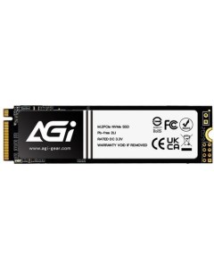 SSD накопитель AI218 4T0G38AI218 4ТБ M 2 2280 PCIe 3 0 x4 NVMe M 2 Agi
