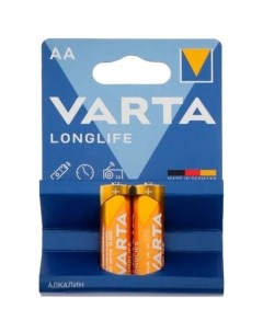 AA Батарейка Longlife LR6 Alkaline 2 шт Varta
