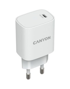 Сетевое зарядное устройство H20 02 USB C 20Вт 3A белый Canyon