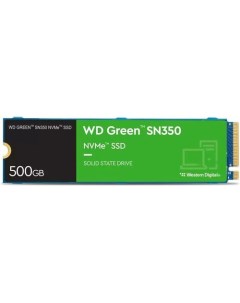SSD накопитель Green SN350 S500G2G0C 500ГБ M 2 2280 PCIe 3 0 x4 NVMe M 2 Wd