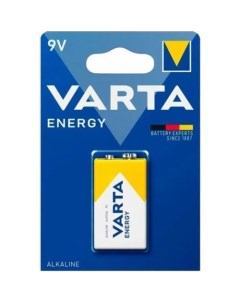 9V Батарейка Energy 6LR61 BL1 Alkaline 1 шт Varta