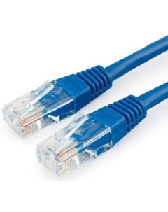 Патч корд PP6U 0 25M B литой molded UTP cat 6 0 25м 4 пары 24AWG алюминий омедненный синий Premier