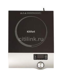 Плита Электрическая КТ 108 черный стеклокерамика настольная Kitfort