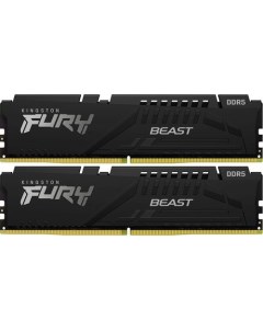 Оперативная память Fury Beast Black Expo KF560C36BBEK2 32 DDR5 2x 16ГБ 6000МГц DIMM Ret Kingston