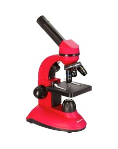 Микроскоп Nano Terra световой оптический биологический 40 400x на 3 объектива красный Discovery