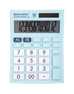 Калькулятор Ultra 12 Lb 12 разрядный голубой Brauberg