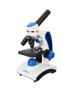 Микроскоп Pico Gravity световой оптический биологический 40 400x на 3 объектива белый синий Discovery