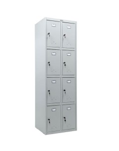 Шкаф для одежды LS LS 24 металл 1830мм х 575мм серый Практик