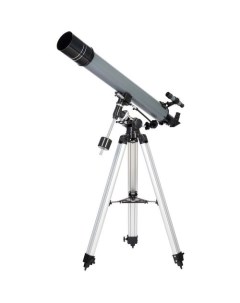Телескоп Blitz 80 PLUS рефрактор d80 fl900мм 160x серый черный Levenhuk