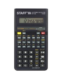 Калькулятор STF 165 10 разрядный черный Staff