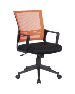 Кресло Balance MG 320 на колесиках сетка ткань 1шт в комплекте черно оранжевый Brabix