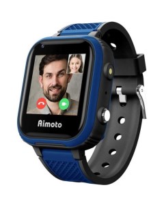 Смарт часы Aimoto Pro Indigo 4G 1 44 черный синий черный синий Кнопка жизни