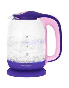 Чайник электрический SKG1513 2200Вт фиолетовый и розовый Starwind