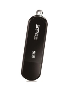 Флешка USB LuxMini 322 8ГБ USB2 0 черный Silicon power