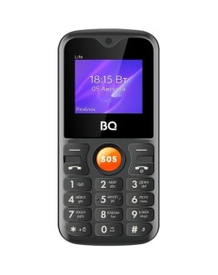 Сотовый телефон Life 1853 черный оранжевый Bq